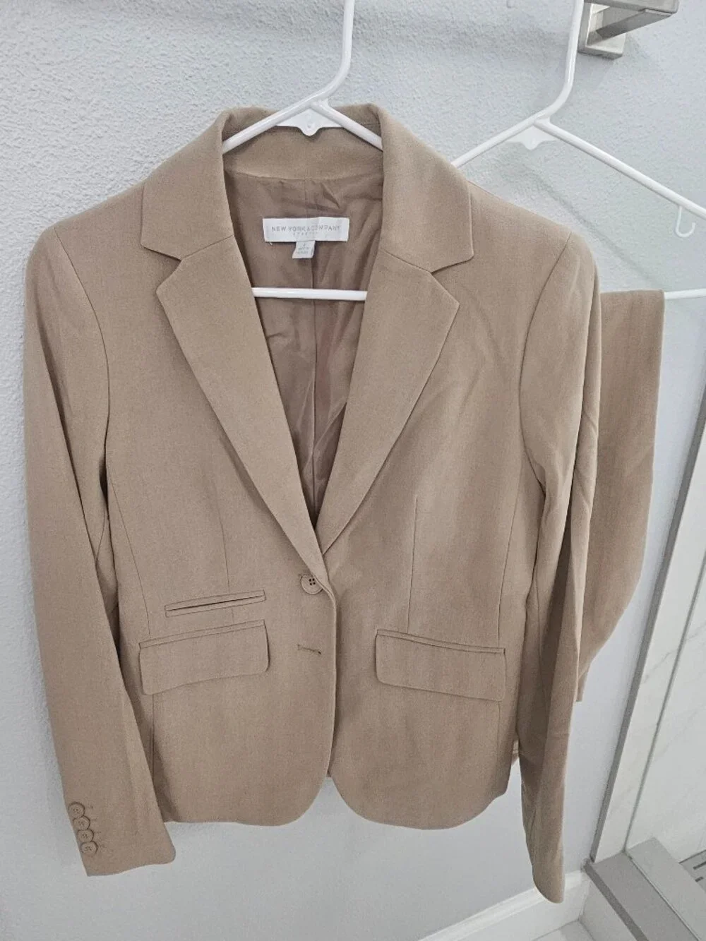 NY&C Tan Pant Suit - Size 0/2